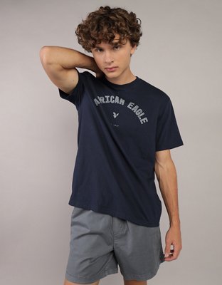 AE T-shirt con Gráfico de Logotipo de Icono