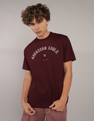 AE T-shirt con Gráfico de Logotipo de Icono