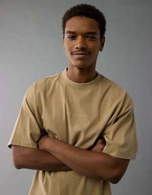 AE Laidback Luxe Heavyweight Oversized Logo Graphic T-Shirt