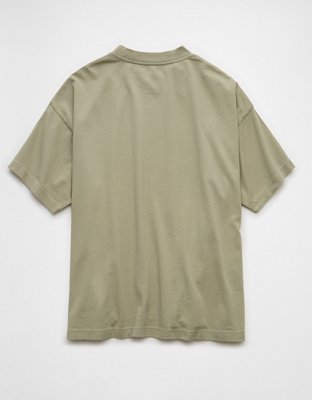 AE Laidback Luxe Heavyweight Oversized Logo Graphic T-Shirt