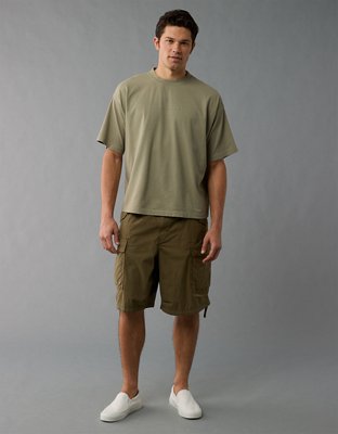 AE Luxe T-shirt Relajada y Pesada Extragrande con Gráfico de Logotipo