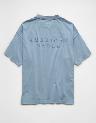 AE Laidback Luxe Heavyweight Oversized Logo Graphic T-Shirt