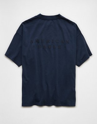 AE Laidback Luxe Heavyweight Oversized Logo Graphic T-Shirt