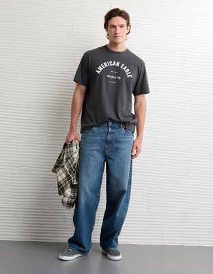 T-shirt graphique à logo AE
