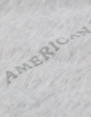 T-shirt à image et logo surdimensionné lourd Luxe décontracté AE
