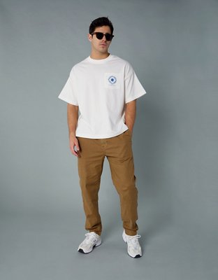 AE T-shirt Recta con Gráfico de Destino