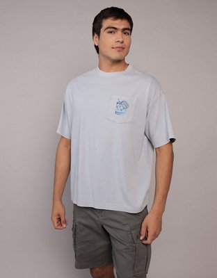 AE T-shirt Recta con Gráfico de Destino