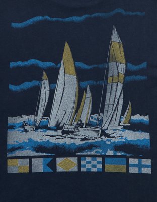 AE Playera Recta con Gráfico Náutico