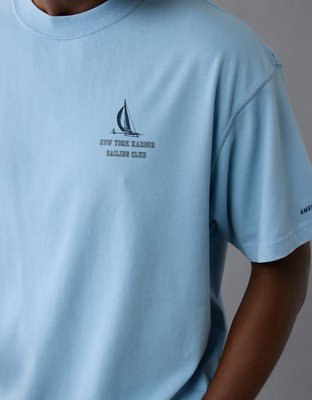 T-shirt à image nautique droit AE