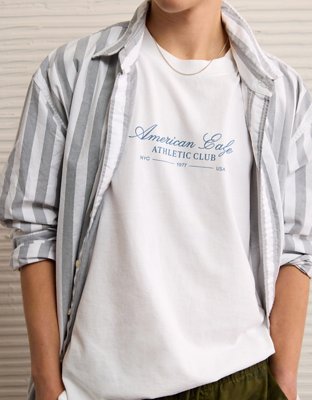 T-shirt droit à image logo AE