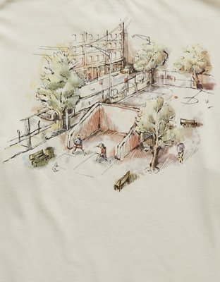 AE Boxy Logo Graphic T-Shirt