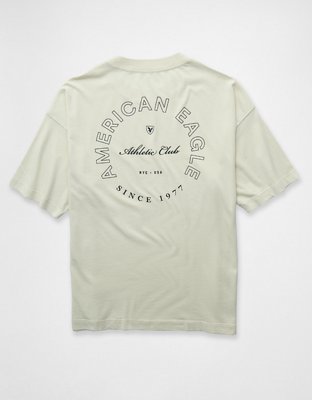 Camiseta extragrande con gráfico y logotipo AE