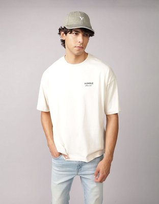 Camiseta extragrande con gráfico y logotipo AE