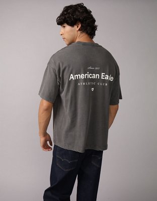 Camiseta extragrande con gráfico y logotipo AE