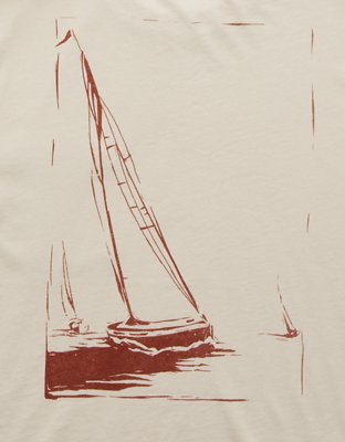 AE Boxy Nautical Graphic T-Shirt