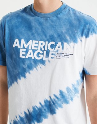 Мужские футболки American Eagle AE Vintage Wash Tie-Dye Graphic T-Shirt — фото 2