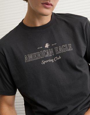 AE Standard Fit Logo Graphic T-Shirt | American Eagle