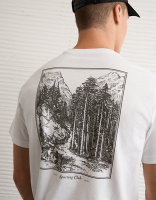 T-shirt graphique à logo AE