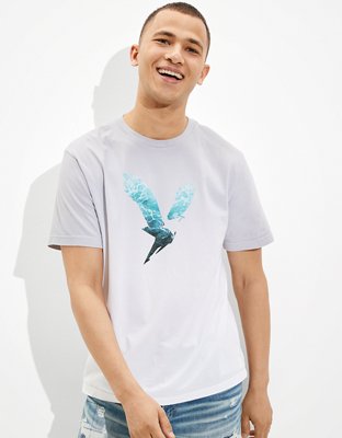 Мужские футболки American Eagle AE For Surfrider Dip-Dye Graphic T-Shirt — фото 3
