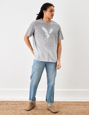 AE Super Soft Slub Dip-Dye Graphic T-Shirt
