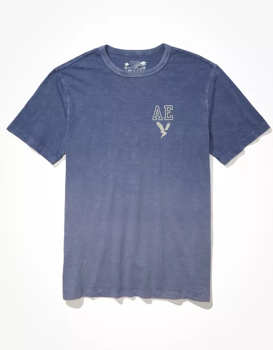 AE Super Soft Slub Dip Dye Graphic T-Shirt