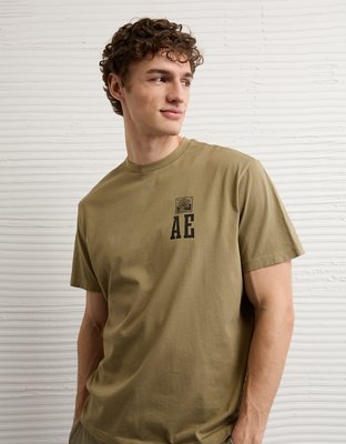 AE Standard Fit Graphic Logo T-Shirt | American Eagle