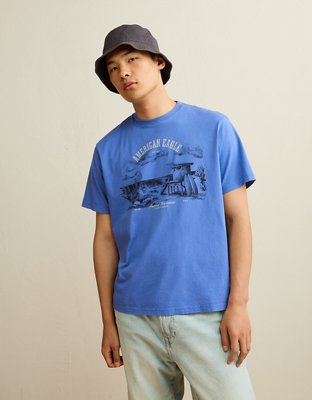 AE Standard Fit Graphic Logo T-Shirt | American Eagle