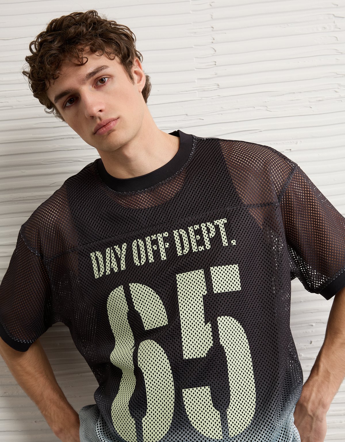 AE Boxy Graphic Mesh Jersey - image 5