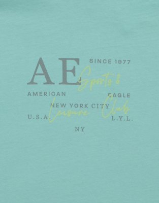 AE Boxy Fit Logo Graphic T-Shirt