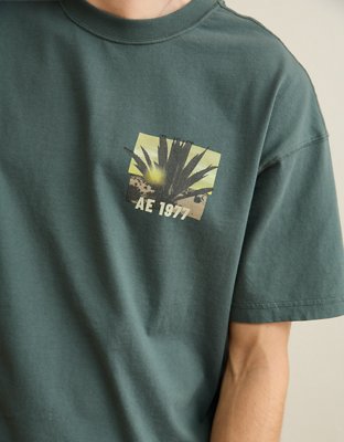 AE Boxy Fit Destination Graphic T-Shirt | American Eagle