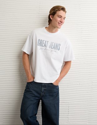 トップス everyone jeans tee shirt AE Great Jeans Boxy Graphic T-Shirt | American Eagle