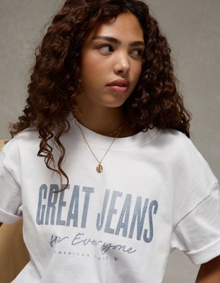 AE Great Jeans Boxy Graphic T-Shirt | American Eagle