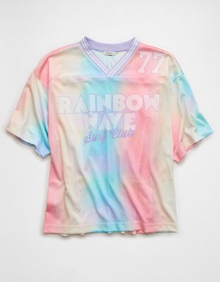 AE Pride Boxy Graphic Mesh T-Shirt