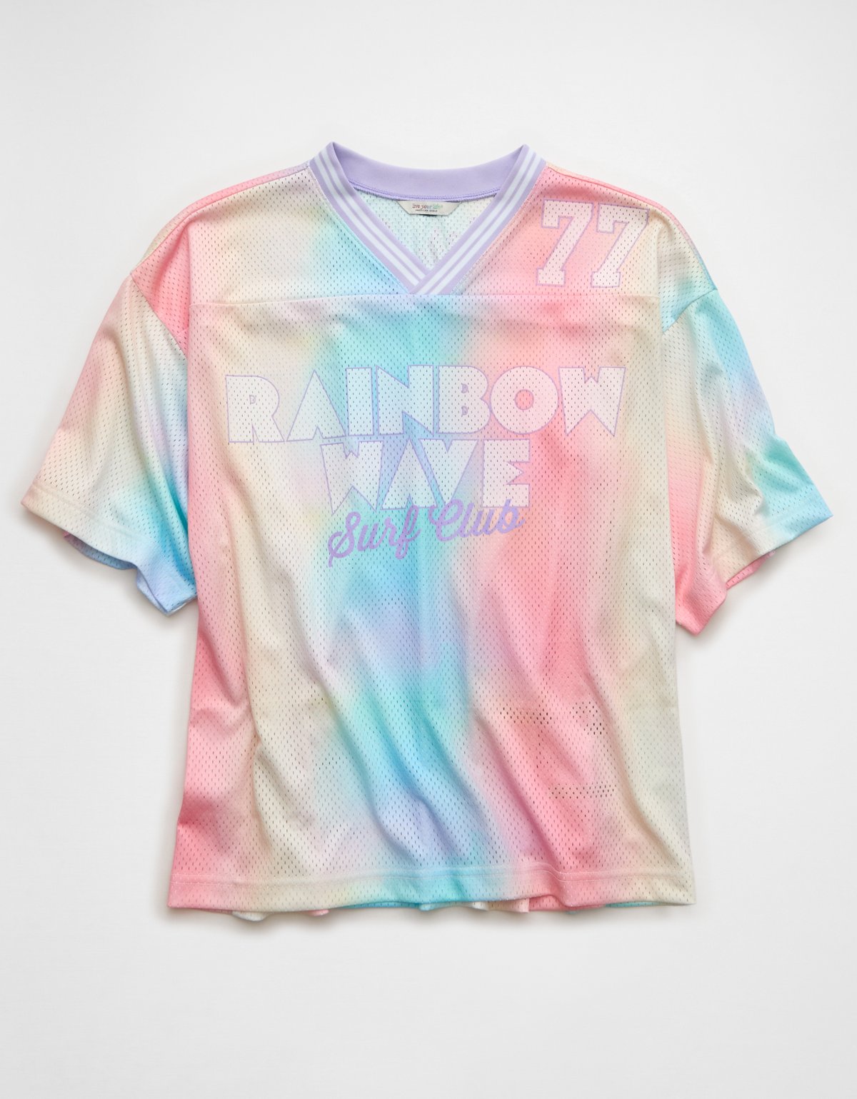 AE Pride Boxy Graphic Mesh T-Shirt - image 3