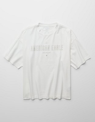 AE Playera Relajada con Gráfico de Logo