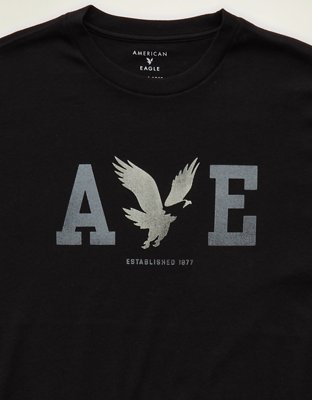 AE Standard Fit Lightweight Logo Graphic T-Shirt