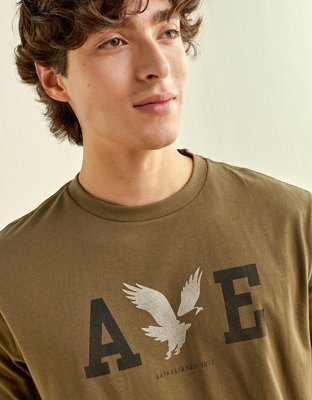 AE Standard Fit Lightweight Logo Graphic T-Shirt