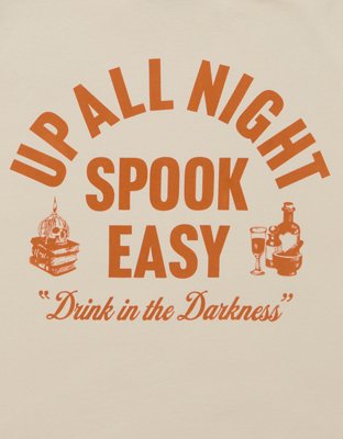 AE Standard Fit Halloween Graphic T-Shirt