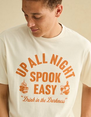AE Standard Fit Halloween Graphic T-Shirt
