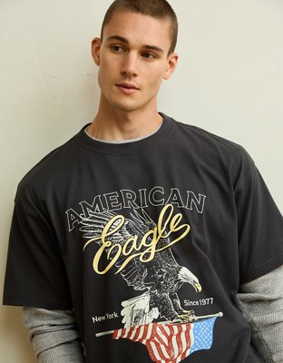 AE Boxy Fit Logo Graphic T-Shirt