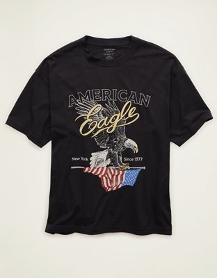 AE Boxy Fit Logo Graphic T-Shirt
