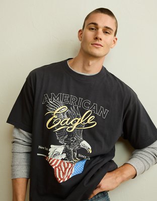 AE Boxy Fit Logo Graphic T-Shirt