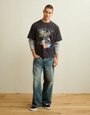 AE Boxy Fit Logo Graphic T-Shirt