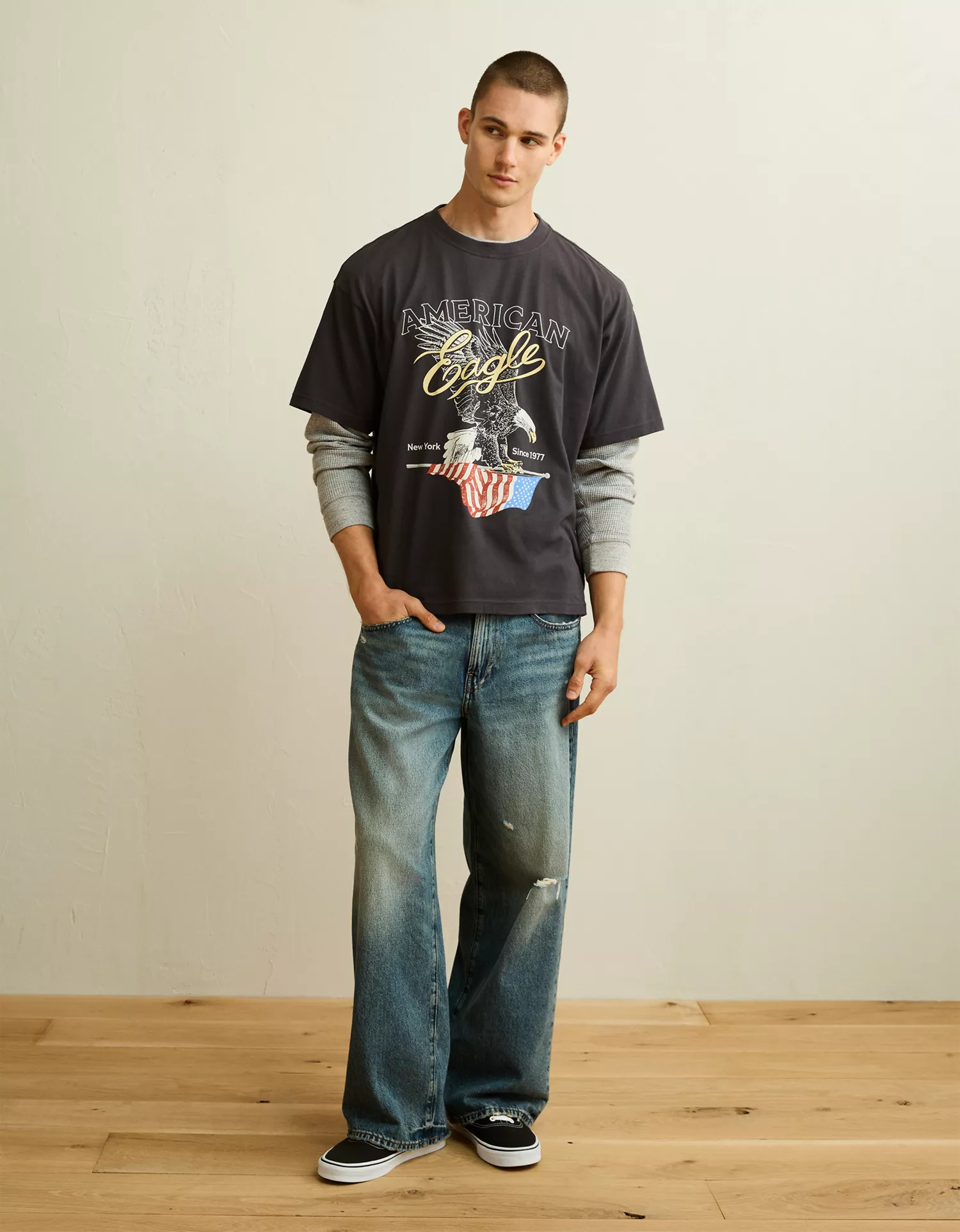 AE Boxy Fit Logo Graphic T-Shirt - thumbnail 4