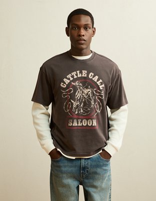 AE Boxy Fit Destination Graphic T-Shirt