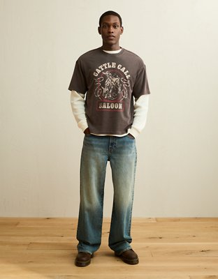 AE Boxy Fit Destination Graphic T-Shirt
