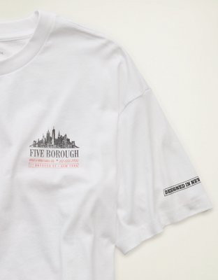 AE Boxy Fit New York City Graphic T-Shirt
