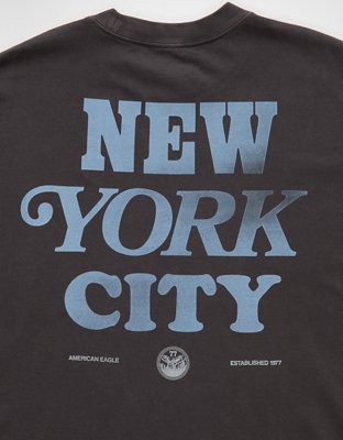AE Boxy Fit New York City Graphic T-Shirt