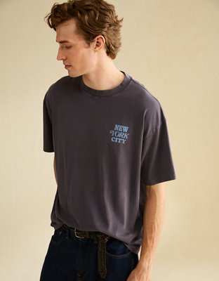 AE Boxy Fit New York City Graphic T-Shirt