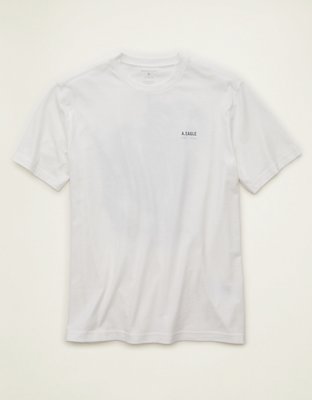 AE Standard Fit Graphic Logo T-Shirt Men's White L